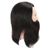 Salon Male Mannequin Head Human Hair Practice Hairdressing Training Head