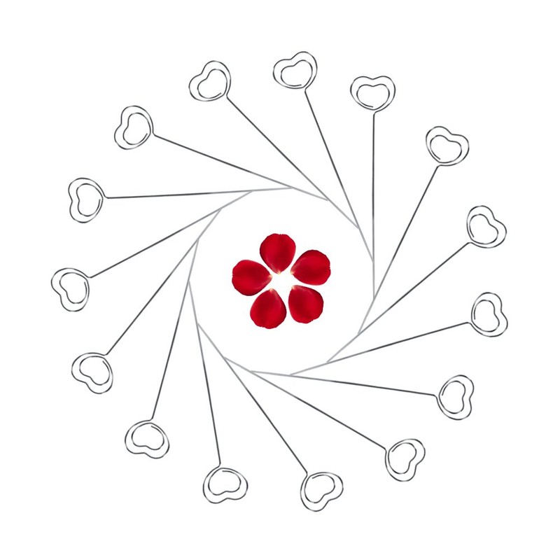 Table Card Holders, 50 Piece Memo Holder, Metal Photo Card