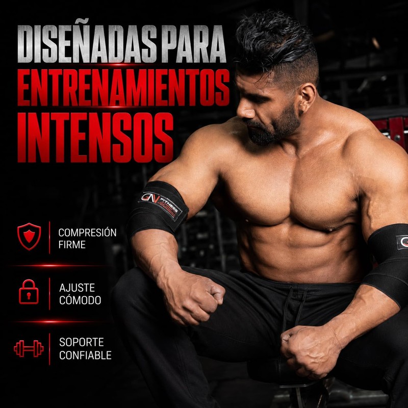 GN Fitness Coderas para gym - Coderas de compresion -