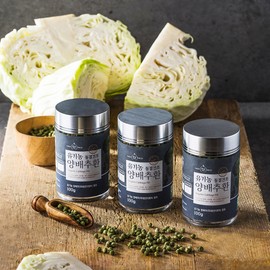 Organic Maru freeze-dried organic cabbage pills, 5 bottles of 100g / 유기농마루 동결건조공법 유기농 양배추환 100g 5병