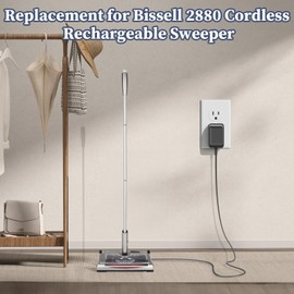 DONYOIE Charger for Bissell 28806 2880A Sweeper Power Cord for Perfect Sweep Turbo 2880 2800 2810 2032621 Vacuum AC Adapter DC Adaptor Supply