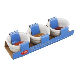 Tala Mini Bowls, Set of 3-20053, Ceramic, White