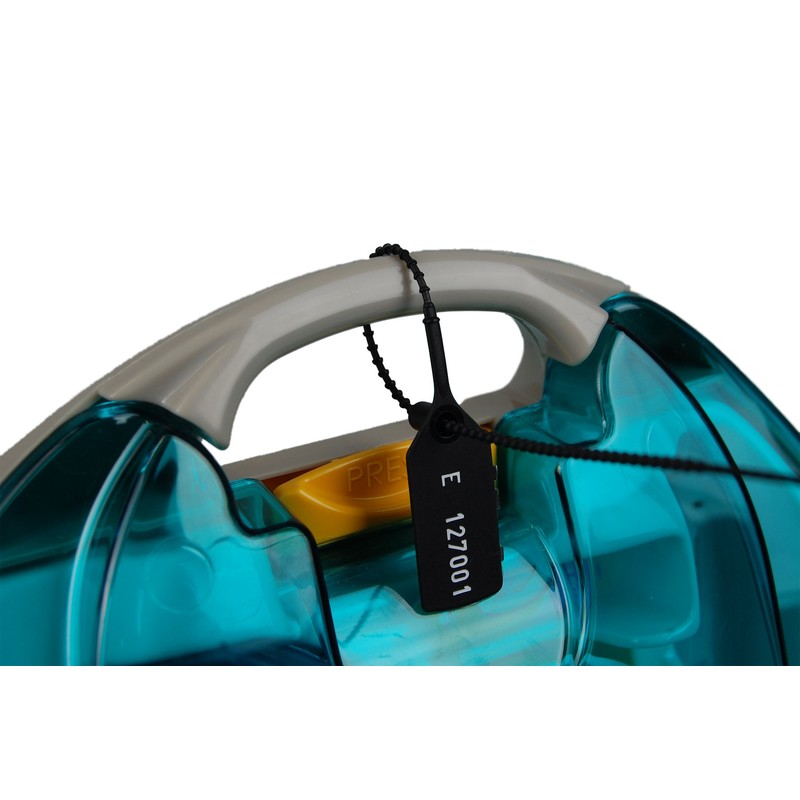 20 X Black Security Tags Numbered Pull Ties Secure Anti-Tamper