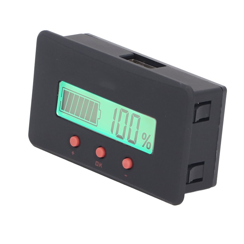 Battery Monitor Meter High Accuracy Voltmeter Ammeter Universal Battery Capacity
