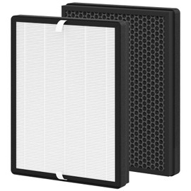 TT-AP007 Replacement Filter Compatible with TaoTronics TT-AP007 Air Purifier, 4-Stage Filtration, H13 True HEPA Filter, 2-Pack