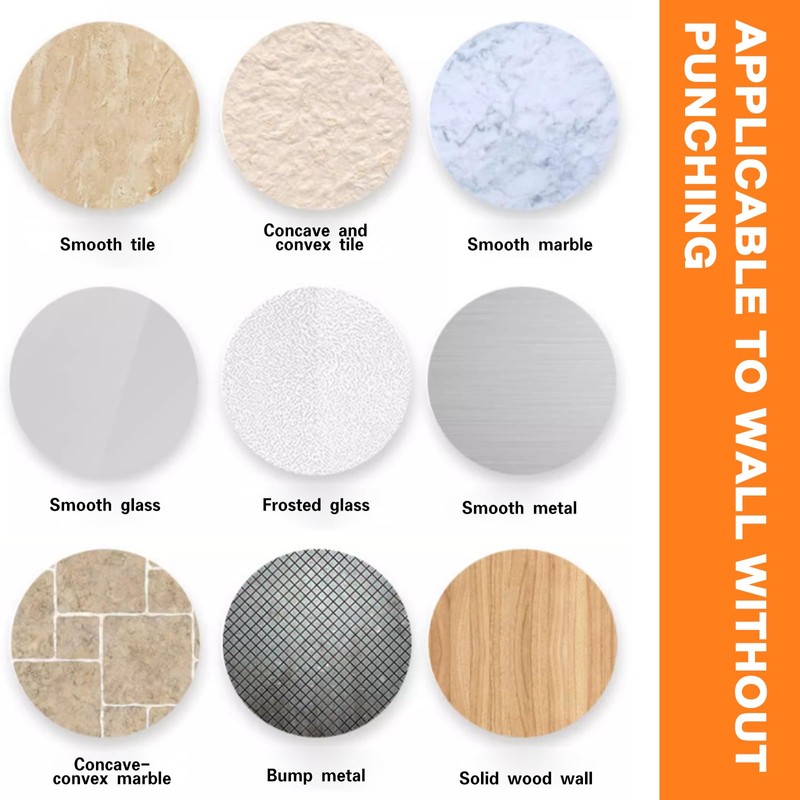 Swivel Towel Rack, 4 Arm Wall Mounted Towel Bars with