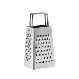 Mini 4-Fach Reibe, Edelstahl Käsereibe Rechteckige Käsereibe Gemüsereibe Knoblauchreibe Vierseitige Lebensmittelreibe 74178