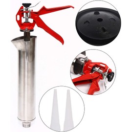 Hand Caulking Guns, Cement Grout Mortar Caulk Pointing Grouting Gun, Brick Mortar Sprayer Applicator Tool, Stainless Steel Caulking Gun Cement Lime Nozzle Kit