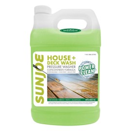 Sun Joe House and Deck All-Purpose Pressure Washer Concentrated Cleaner Detergent, Biodegradable, Non-Toxic, and Bleach Free, 1 Gallon, SPX-HDC1G