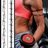 9-Sheet Variety Pack of Large Barbed Wire Temporary Tattoos, Long