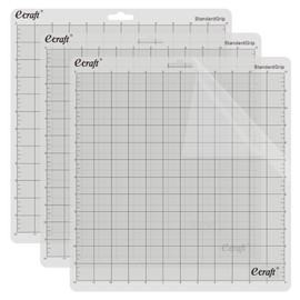 Ecraft StandardGrip Cutting Mat for Silhouette Cameo 3/2/1: 12X12inch Non-Slip Square Gridded Transparent Quilting Cut Mats Replacement Accessories for Silhouette Cameo.
