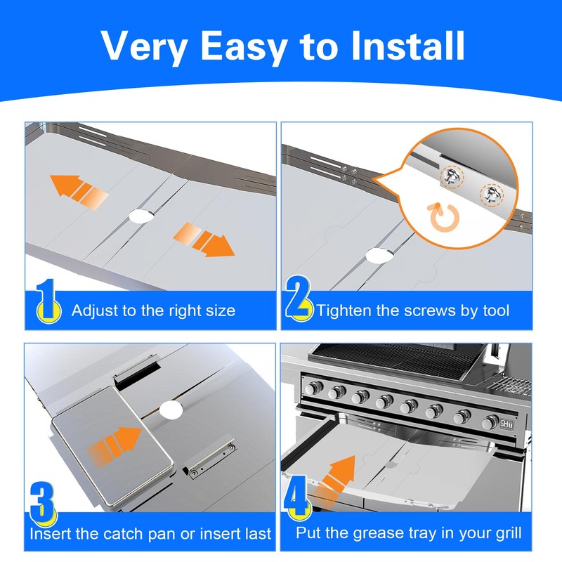 Grill Grease Tray Replacement for Dyna Glo with Catch Pan,