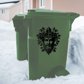 'Green Man' Clear Sticker Decal – Waterproof Film for Windows, Cars, Walls & Crafts, XL (460mm) (DC00135339)