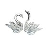 JATYFING 2pcs Crystal Swan Home Decor Crystal Figurines Anniversary,Birthday for