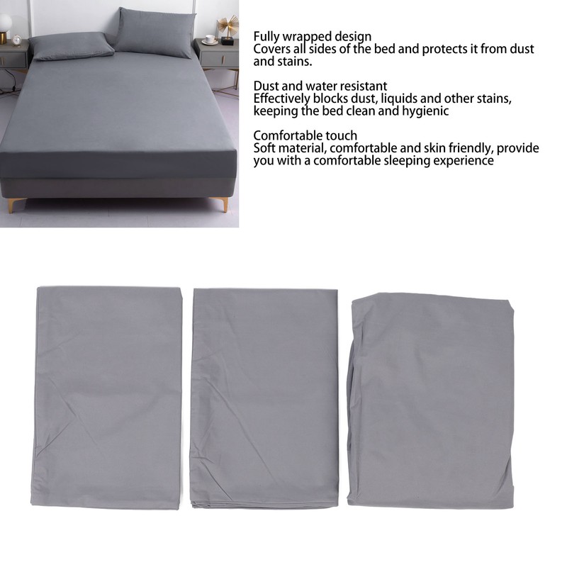 Mattress Protector Cover Fully Wrapped Waterproof Dustproof Easy Installation Bed