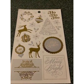 Hobby Lobby 1 SHEET STICKERS ‘MERRY CHRISTMAS’’ COLORFUL CHRISTMAS STICKERS #3 STICKER SHEET