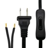 BCQLI Lamp Cord has Button Switch,Plug,Stripped Ends Ready for Wiring,6