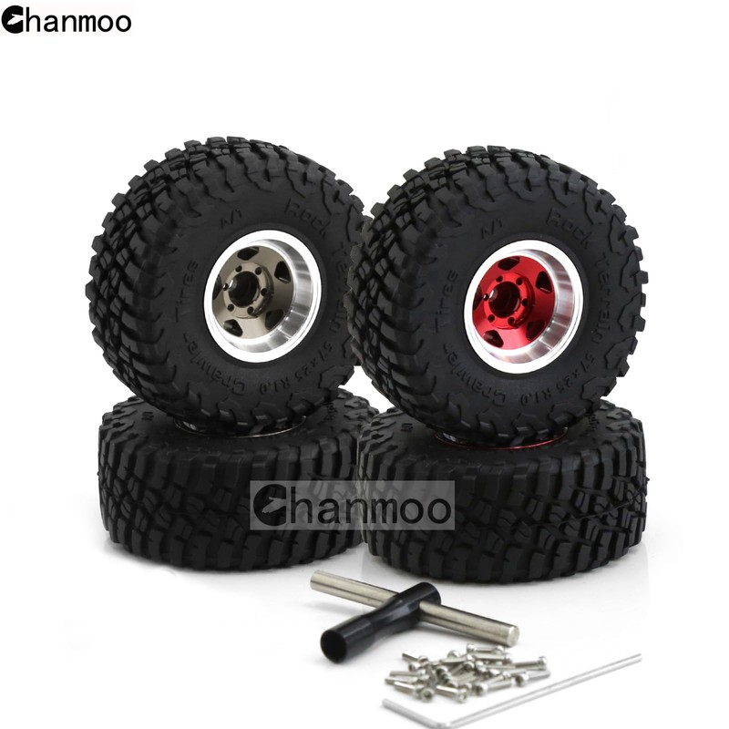 Chanmoo 1.0 Beadlock Wheels and Tires 1/24 1/18 RC Mud