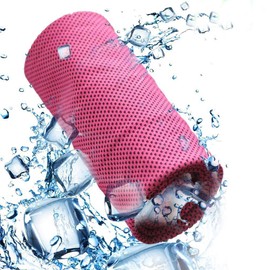 Cooling Towels Quick Drying Towel Super Cool Feeling That Cold 8 Colors Are Available Sports Towel Exercise Towel, Heat and Heat Protection Perfect For Travel , red