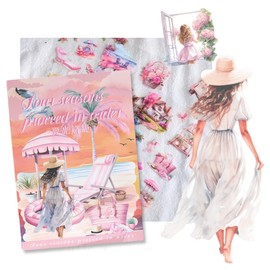 Vintage Summer Stickers– 20-Pack PET Scrapbooking Sheets for Junk Journals, Bullet Journals & DIY Crafts (Summer)