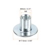 uxcell M6 T-Nuts, 24pcs Carbon Steel Tee Nut Round Base
