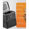 CAN HOTOR Car Trash Can with Lid and Storage Pockets