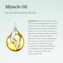 Century Systems H.E.A.L. QUICK Oil - 3.4 oz - Includes 14 Herbal Extracts, 15 Natural Oils, Vitamins A, D3 & E + Biotin - For Normal & Severely Dry Skin