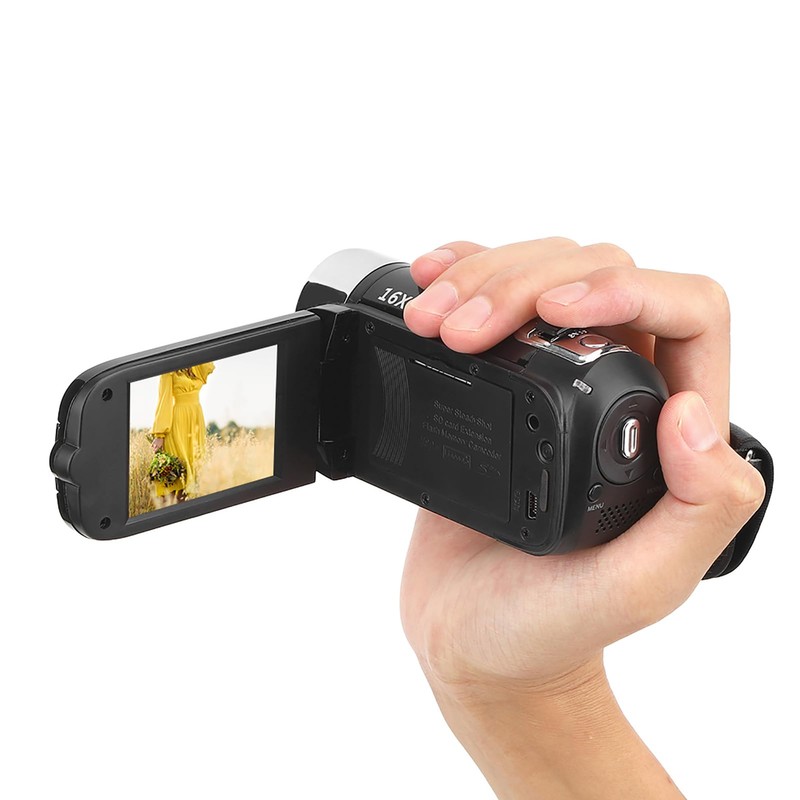 Videocámara con Cámara de Vídeo, Zoom Digital de 16X, Pantalla