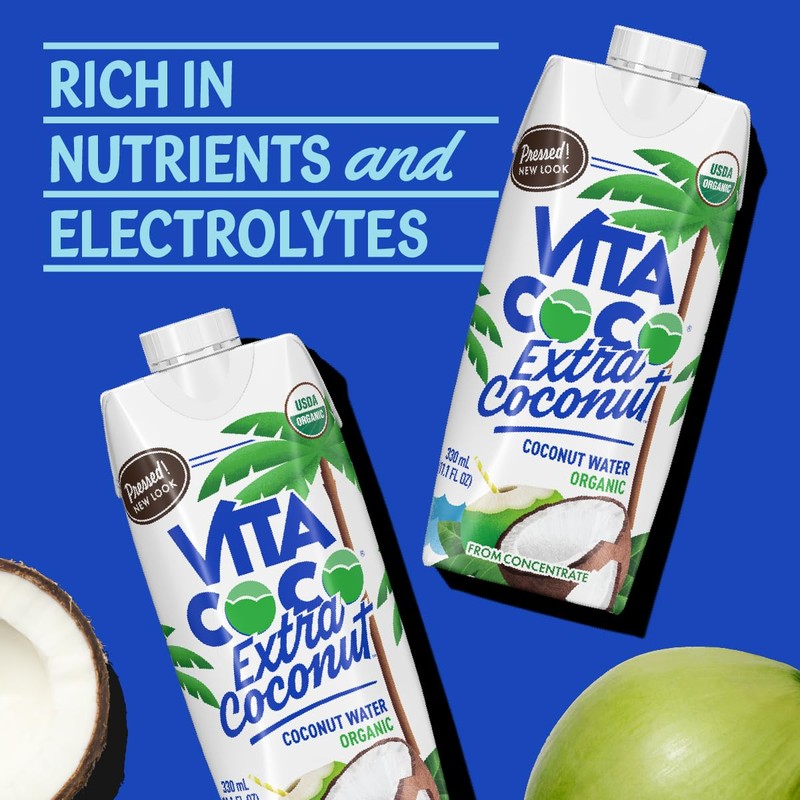 Vita Coco Organic Coconut Water, Extra Coconut | More "Coconutty