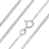 Aeon Jewellery 925 Sterling Silver Necklace - 1mm Diamond Cut