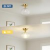 ROTTOGOON Semi Flush Mount Ceiling Light, Adjustable Hanging Gold Sloped