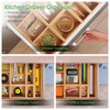 Kootek Kitchen Drawer Organizer for Utensils, 6 Pcs 8 Grid