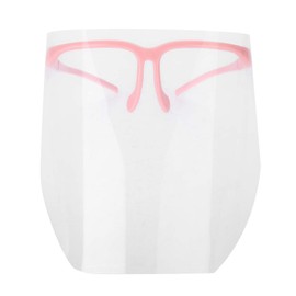 Mouth Guard Face Mask, Pack of 10 Anti-Fog Visor for Home, Business, Professional Use (PINK)