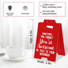 Cool Work Gifts Funny Sometimes You Forget You're Awesome So This is Your Reminder Desk Sign for Men Women Coworker Boss(You're Awesome)