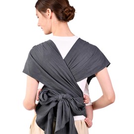 Bebamour Baby Carrier Newborn Ajustable One Size Baby Carriers Easy to Wear, Grey