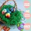JOYIN 8oz Easter Grass, Pure Dark Green Recyclable Paper Grass,