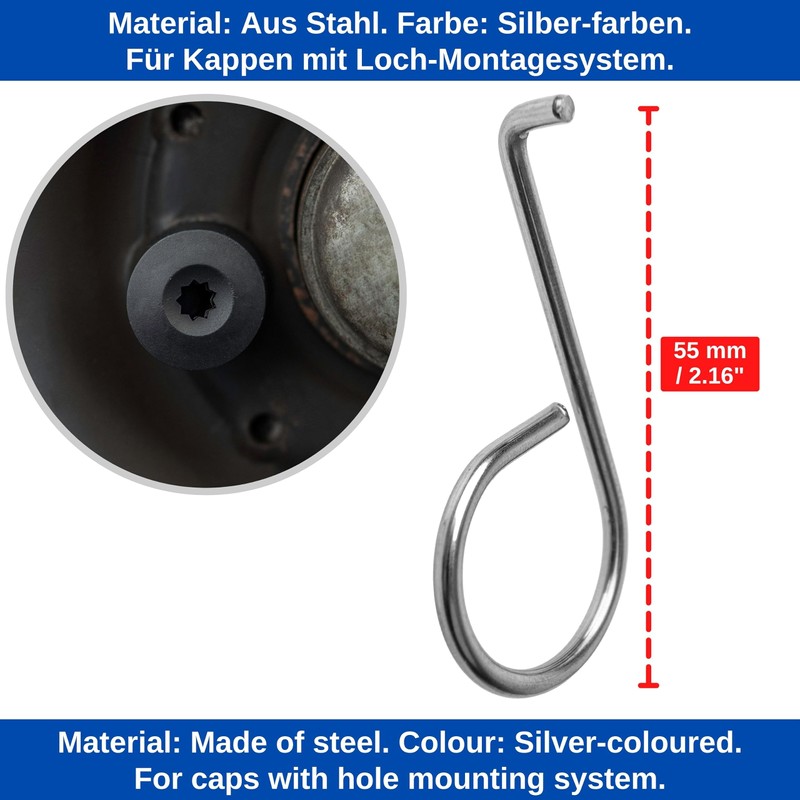 Wheel Bolt Caps Tool, Pack of 3, 3 Versions Replacement
