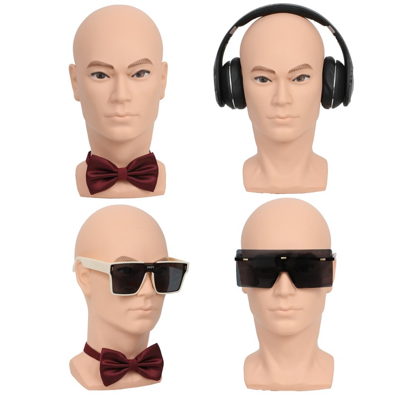 Bald Mannequin Head Training Head Male Bald Mannequin Head Cosmetology