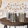 2pcs Embossed Pattern Retro Wine Cup Household Drinking Wine Glass