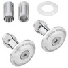 Zeta 35mm Bar End Plugs - Silver