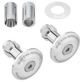 Zeta 35mm Bar End Plugs - Silver