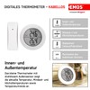 EMOS - Digital Thermometer with Outdoor Sensor - Wireless Wireless