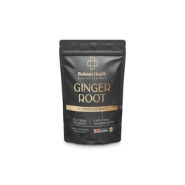 Ginger Root Extract 15:1 Capsules | 1000mg Extract | Equivalent to 15,000mg Ginger Root | Zingiber officinale | Herbal Supplement | Vegan | Non GMO | Gluten Free | 60 Capsules | UK Made