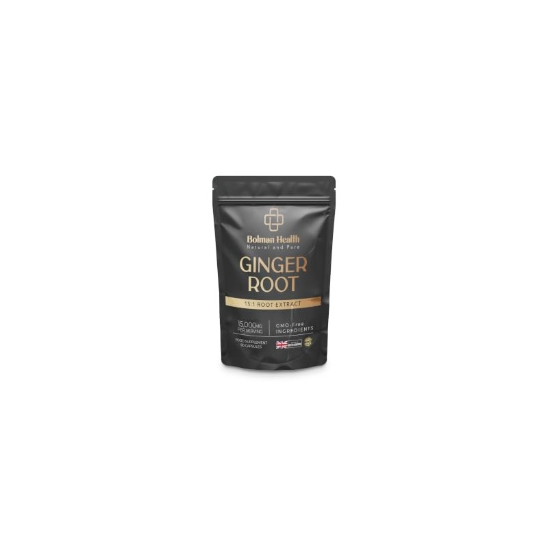 Ginger Root Extract 15:1 Capsules | 1000mg Extract | Equivalent