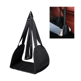 Norkmdi Car Seat Foot Rest Hammock, Soft Adjustable Height Supportive Vehicle Seat Footrest for Travel, Comfortable Automotive Foot Leg Rest Hanger, Universal for Sedan Truck SUV