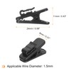 HARFINGTON 15pcs Headphone Wire Clips 0.94" Length Small Headset Cable