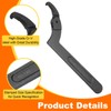 sourcing map C Hook Spanner Wrench, 2 to 4-3/4-inch Adjustable