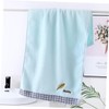 Beavorty Thick Soft Cotton Face Towel Embroidered Leaf Bath Towel