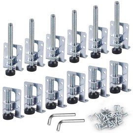 GBKDQQ Adjustable Furniture Feet, 55/102 mm Levelling Feet, Heavy Duty, Height Adjustable Feet, Furniture Leveling Feet with 48 Small Screw, Furniture Leg Leveler for Tables, Shelves, Cabinets