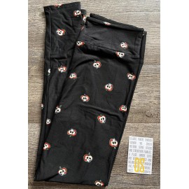 LuLaRoe New Release LuLaRoe OS One Size Leggings Black Poison Apple Print New
